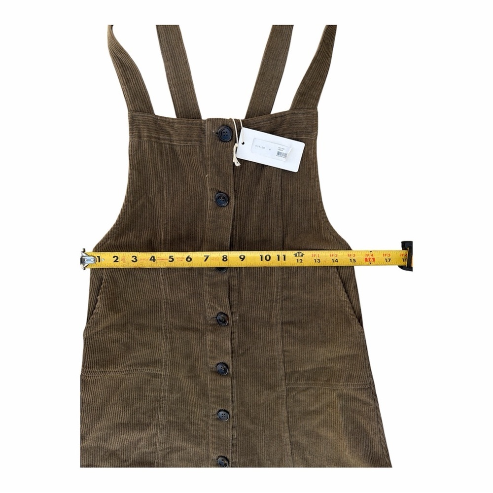 Brown Corduroy Mini Dress - Picture 5 of 8